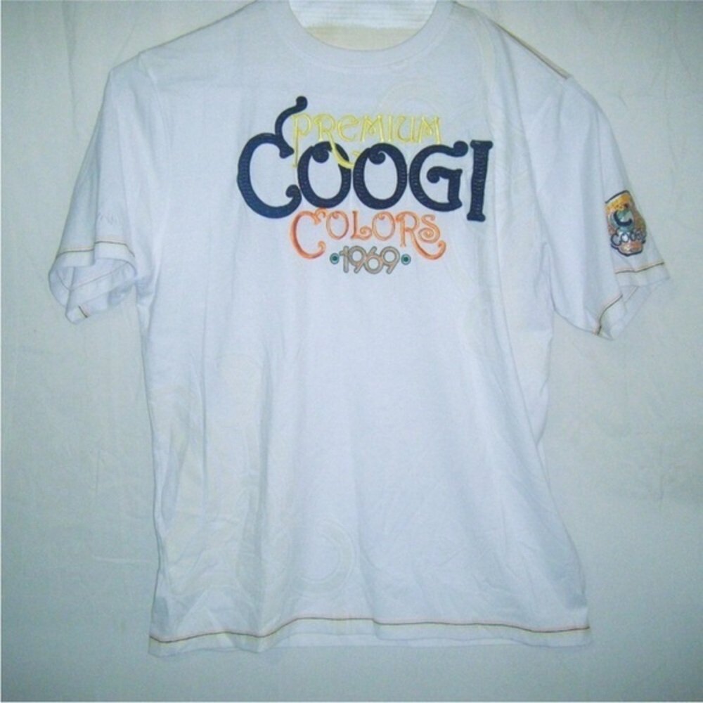 COOGI Premium colors 1969 White Tee with Multicolor Logo XXL
